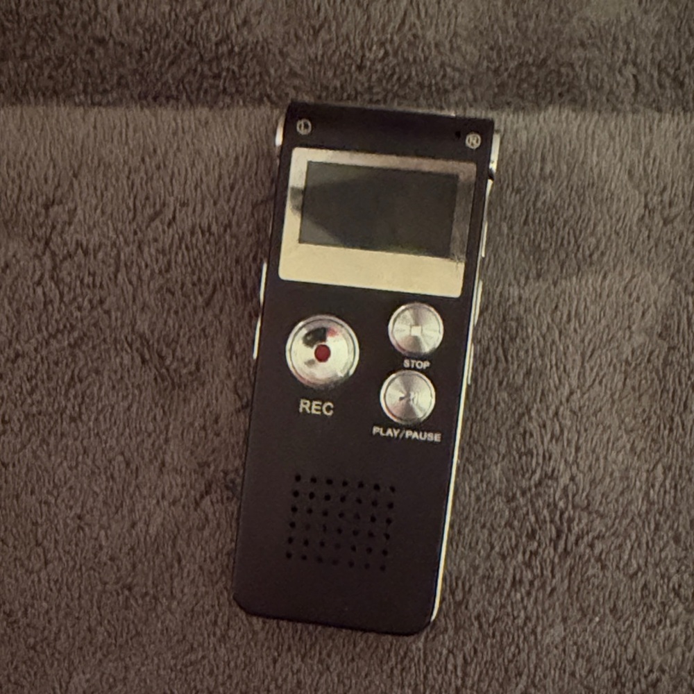 Digital Voice Recorder - Black with charger